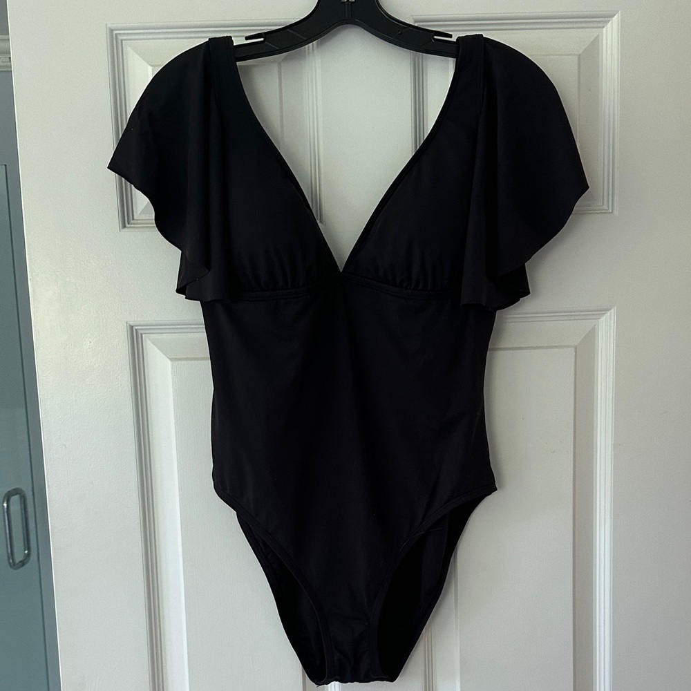 Bleu Rod Beattie Black One Piece Swimsuit